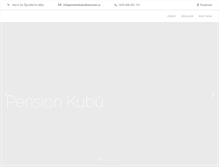 Tablet Screenshot of pensionkubu.cz